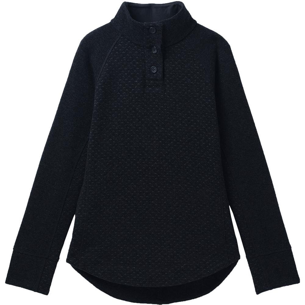 PRANA FROZEN FALLS SWEATER WOMEN'S Charcoal Wool L Outdoors Hiking $ 155 NWT